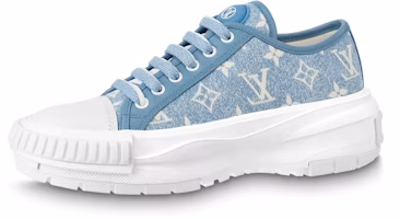 (Women) Louis Vuitton Squad Sneakers 'Blue Monogram' 1AB19K (Women) Louis Vuitton Squad Sneakers 'Blue Monogram' 1AB19K