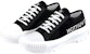 (W) Louis Vuitton Squad Sneakers 'Hitam dengan Logo Sisi' 1A9RO7