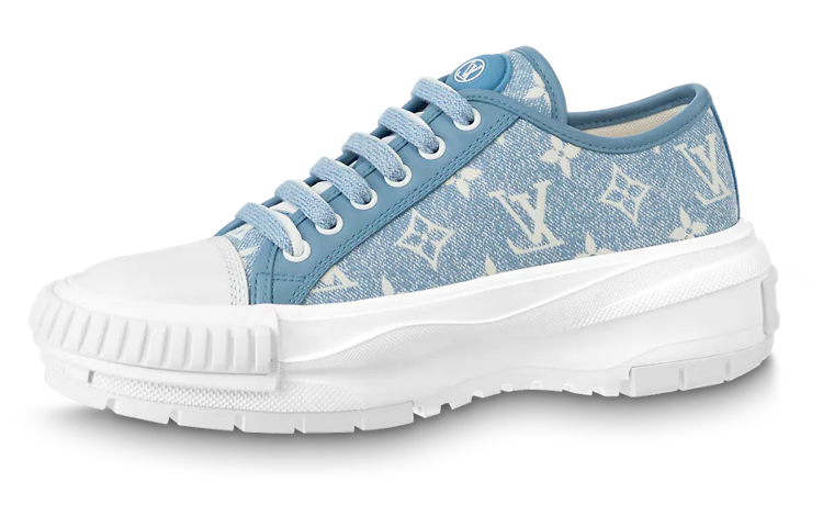 (Women) Louis Vuitton Squad Sneakers 'Blue Monogram' 1AB19K