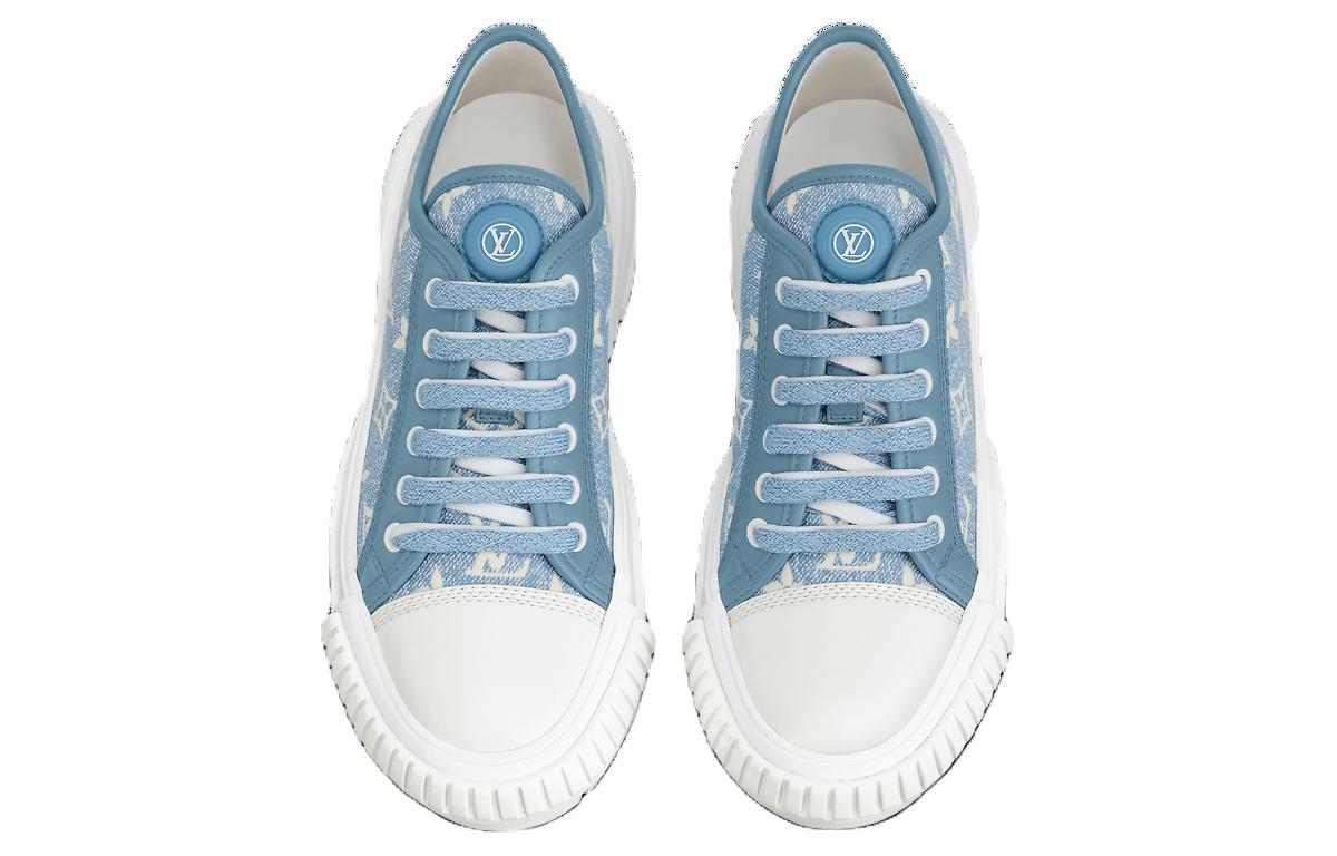 Shop (W) 路易威登蓝色字母印花Squad运动鞋 1AB19K