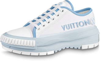 (Women) Louis Vuitton Squad Sneakers 'White Blue' 1AACWB (Women) Louis Vuitton Squad Sneakers 'White Blue' 1AACWB