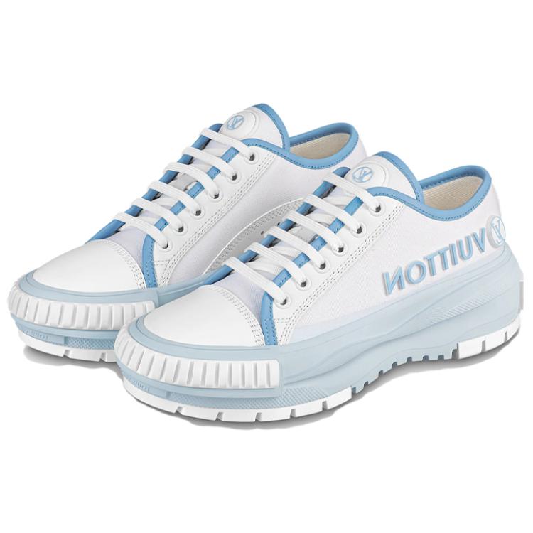 Lookbook 路易威登 Squad 時尚 厚底鞋 女款 淺藍色