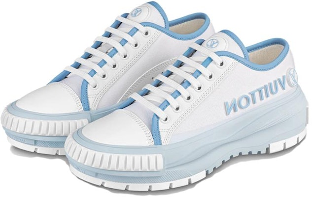 (Women) Louis Vuitton Squad Sneakers 'White Blue' 1AACWB Lookbook (Women) Louis Vuitton Squad Sneakers 'White Blue' 1AACWB
