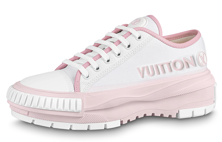 Buy (W) 루이비통 스쿼드 스니커즈 (화이트 핑크) 1AACVV