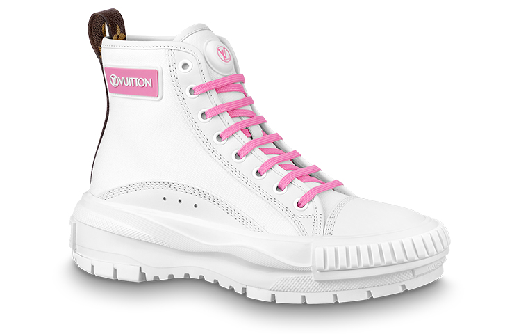 Order (W) Louis Vuitton Squad Trainer Boots 'Putih Merah Jambu Coklat' 1A9403