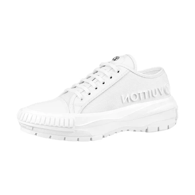 (W) LV Squad Trainers 'White with Brown'