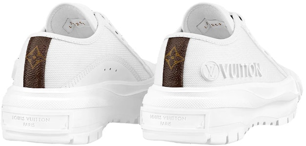 (W) Louis Vuitton Squad Trainers 'Putih dengan Coklat' 1A9ROP Lookbook (W) Louis Vuitton Squad Trainers 'Putih dengan Coklat' 1A9ROP