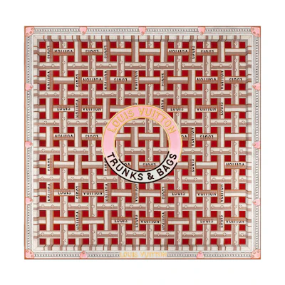 (Women) LOUIS VUITTON Square Silk Scarf Women - Letter Logo Casual Fashion Accessory M78109