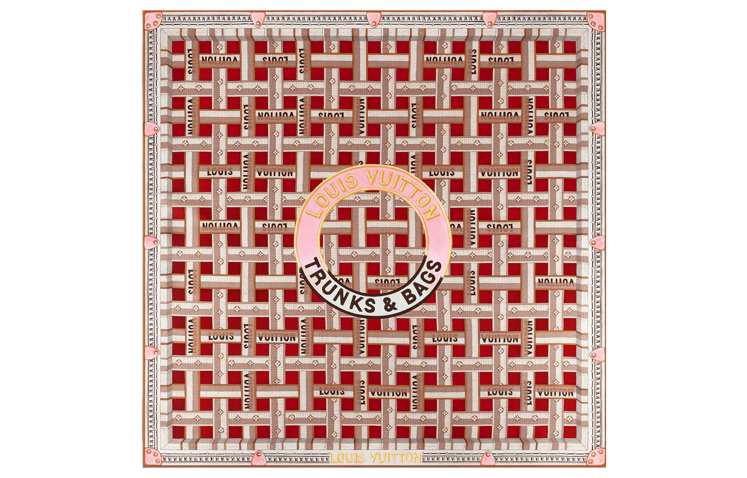 (Women) LOUIS VUITTON Square Silk Scarf Women - Letter Logo Casual Fashion Accessory M78109 圖 2