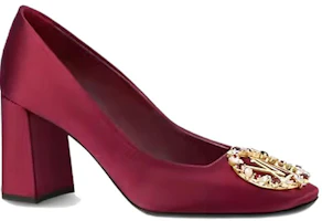 Order (Women) Louis Vuitton Square Toe High Heeled Mules 'Red' 1A4IHQ