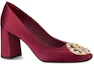 Order (Women) Louis Vuitton Square Toe High Heeled Mules 'Red' 1A4IHQ