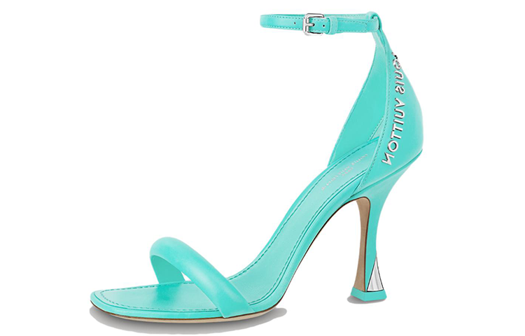 (Women) Louis Vuitton Square Toe Single Strap Sandal 'Green' 1AB3KB