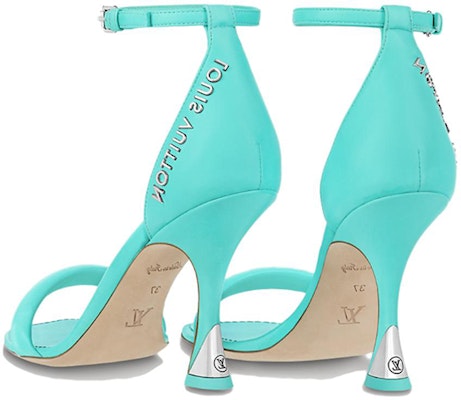 (W) Sandalia Louis Vuitton Punta Cuadrada Correa Única 'Verde' 1AB3KB Lookbook (W) Sandalia Louis Vuitton Punta Cuadrada Correa Única 'Verde' 1AB3KB