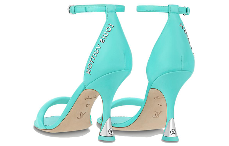 Purchase (Women) Louis Vuitton Square Toe Single Strap Sandal 'Green' 1AB3KB