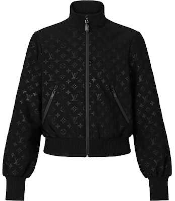 (Women) Louis Vuitton SS21 Embossed Zipper Jacket Black 1A8RJY Order (Women) Louis Vuitton SS21 Embossed Zipper Jacket Black 1A8RJY