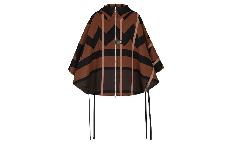 (Women) Louis Vuitton SS21 Monogram Hooded Cape Coat Brown 1A60J