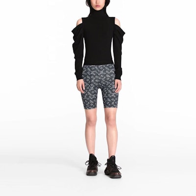 (Women) Louis Vuitton SS21 Monogram Shadow Cycling Shorts Gray 1A62EH Lookbook (Women) Louis Vuitton SS21 Monogram Shadow Cycling Shorts Gray 1A62EH