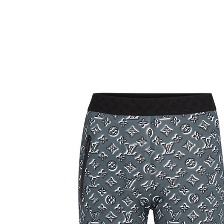 Shop (Women) Louis Vuitton SS21 Monogram Shadow Cycling Shorts Gray 1A62EH