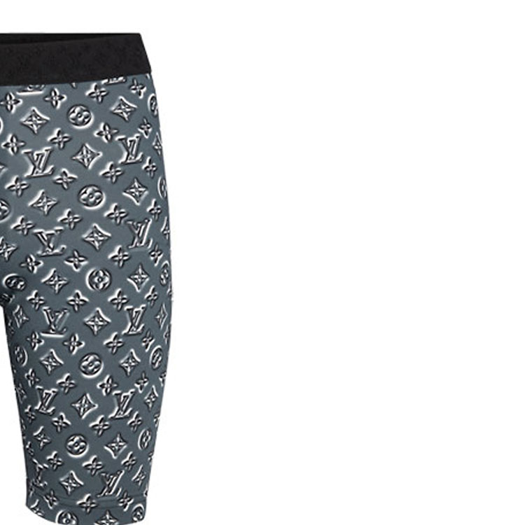 Sizing (Women) Louis Vuitton SS21 Monogram Shadow Cycling Shorts Gray 1A62EH
