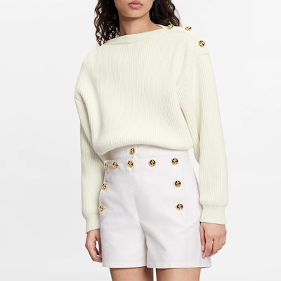 (W) 路易威登 SS21 白色logo纽扣系腰休闲短裤 1A91Y7 Purchase (W) 路易威登 SS21 白色logo纽扣系腰休闲短裤 1A91Y7