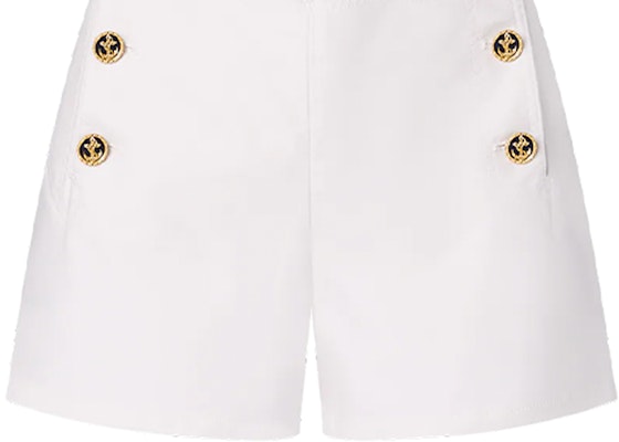 (W) 路易威登 SS21 白色logo纽扣系腰休闲短裤 1A91Y7 Sizing (W) 路易威登 SS21 白色logo纽扣系腰休闲短裤 1A91Y7