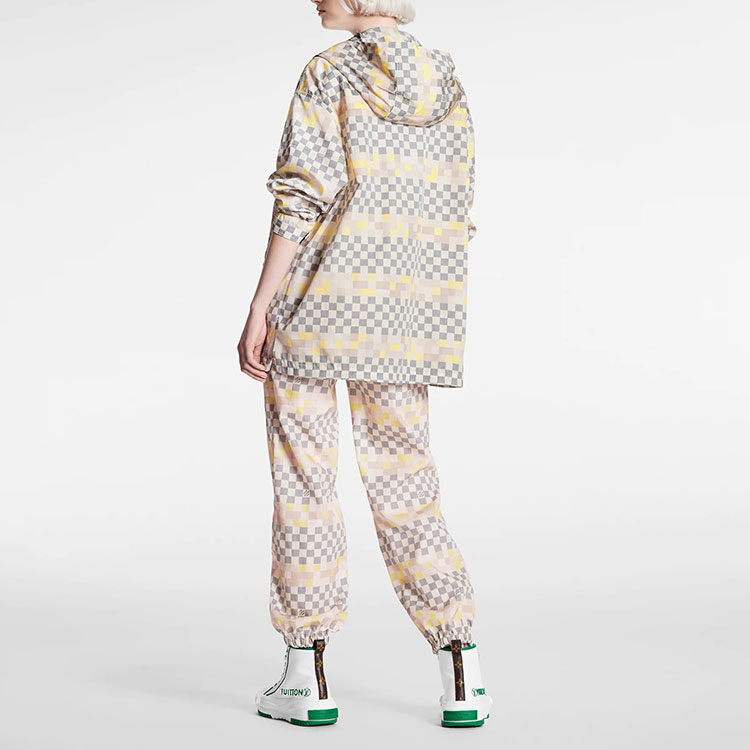 Purchase (W) Pantalones Louis Vuitton SS22 Rosa Colorblock Cuadros Knit Track. 1AA839