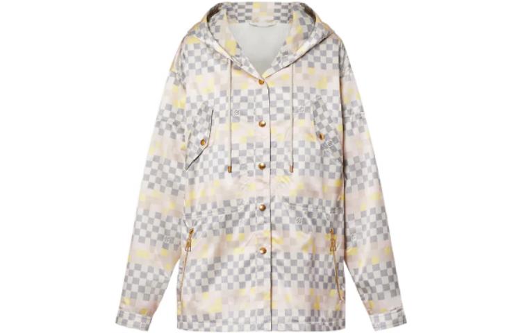 (Women) LOUIS VUITTON SS22  Pink Colorblock Checkered Parka Jacket. 1AA82V 圖 2