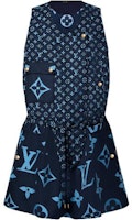 (Women) LOUIS VUITTON SS22 Alphabet Print Sleeveless A-Line Dress Women Blue. 1AAAFI (Women) LOUIS VUITTON SS22 Alphabet Print Sleeveless A-Line Dress Women Blue. 1AAAFI