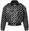 Order (Women) LOUIS VUITTON SS22 Black Embossed Logo Leather Jacket Outerwear 1A9MYZ