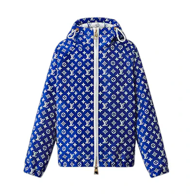 (Women) Louis Vuitton SS22 Classic Monogram Printed Jacket Blue 1AA9VO
