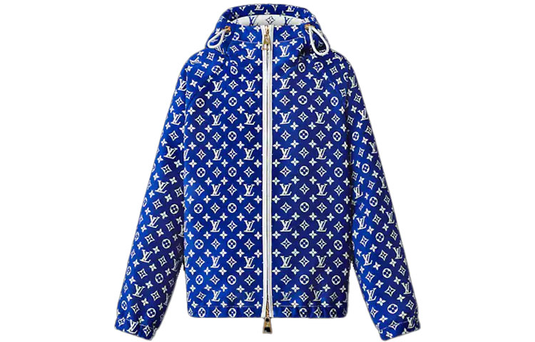 Order (Women) Louis Vuitton SS22 Classic Monogram Printed Jacket  Blue 1AA9VO