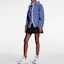 Lookbook (Women) Louis Vuitton SS22 Classic Monogram Printed Jacket Blue 1AA9VO