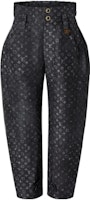 (Women) LOUIS VUITTON SS22 Monogram Cloud High-Waist Cropped Pants Black . 1AA240 (Women) LOUIS VUITTON SS22 Monogram Cloud High-Waist Cropped Pants Black . 1AA240