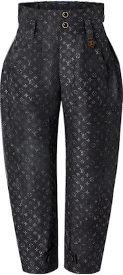 (W) LOUIS VUITTON SS22 Pantalones Negros Cropped de Cintura Alta Monogram Cloud. 1AA240 Buy (W) LOUIS VUITTON SS22 Pantalones Negros Cropped de Cintura Alta Monogram Cloud. 1AA240