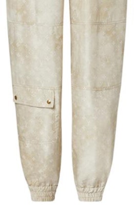 (W) Pantalones Jogger Beige con Logo Monograma LOUIS VUITTON SS22. 1A9XSY Sizing (W) Pantalones Jogger Beige con Logo Monograma LOUIS VUITTON SS22. 1A9XSY