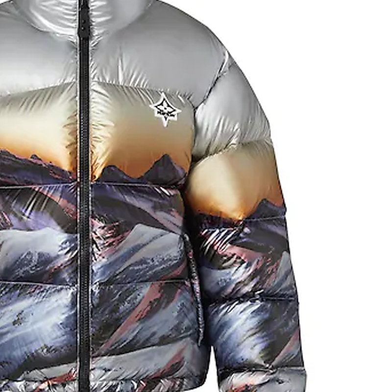 Sizing (Women) LOUIS VUITTON SS22 Scenic Print Down Jacket Grey 1A9N5W