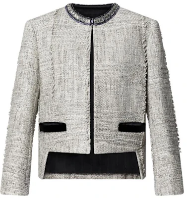 (W) 路易威登 SS22 白色粗花呢寬鬆外套 1A9XL5 Order (W) 路易威登 SS22 白色粗花呢寬鬆外套 1A9XL5