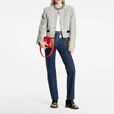 (W) 路易威登 SS22 白色粗花呢寬鬆外套 1A9XL5 Lookbook (W) 路易威登 SS22 白色粗花呢寬鬆外套 1A9XL5