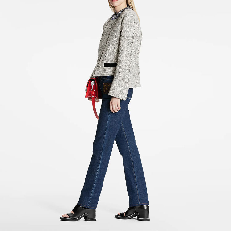 Shop (W) 路易威登 SS22 白色粗花呢寬鬆外套 1A9XL5