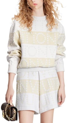 (W) ルイヴィトン SS23 ベージュ ワイドストライプニットプルオーバー長袖セーター 1AAXCL Purchase (W) ルイヴィトン SS23 ベージュ ワイドストライプニットプルオーバー長袖セーター 1AAXCL