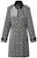 Order (Women) LOUIS VUITTON SS23 Black Printed Long-Sleeve Midi Trench Coat 1AAWEO