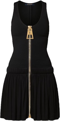 (W) 路易威登 SS23 黑色無袖百褶拉鍊洋裝 1ABDFV Order (W) 路易威登 SS23 黑色無袖百褶拉鍊洋裝 1ABDFV