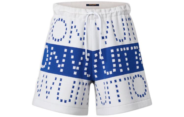 (Women) LOUIS VUITTON SS23  Blue Logo Drawstring Casual Shorts. 1AAWS0