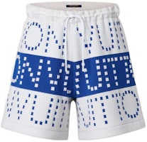 (Women) LOUIS VUITTON SS23 Blue Logo Drawstring Casual Shorts. 1AAWS0 (Women) LOUIS VUITTON SS23 Blue Logo Drawstring Casual Shorts. 1AAWS0