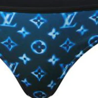 Purchase (W) LOUIS VUITTON SS23 Bikini Bawah Biru Low-Rise dengan Cetakan Logo. 1AAX7X