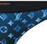 Details for (Women) LOUIS VUITTON SS23 Blue Low-Rise Bikini Bottom with Logo Print. 1AAX7X