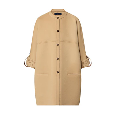 (Women) LOUIS VUITTON SS23 Khaki Single-Breasted Coat. 1AB9BJ