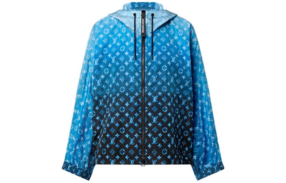 (Women) LOUIS VUITTON SS23  Logo Print Hooded Jacket Blue 1AB06V 圖 2