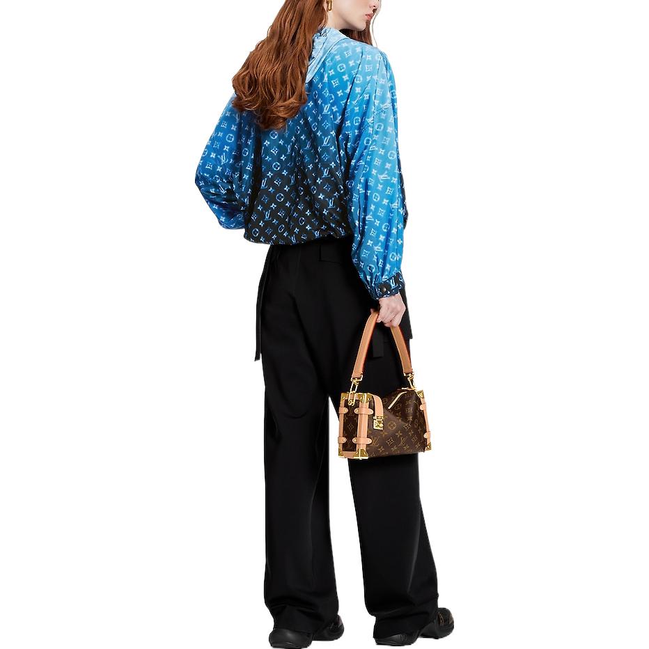 (Women) LOUIS VUITTON SS23  Logo Print Hooded Jacket Blue 1AB06V 圖 4