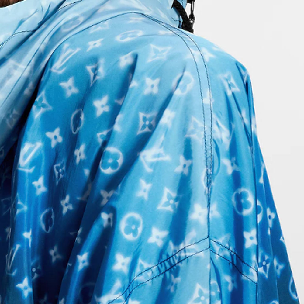 (Women) LOUIS VUITTON SS23  Logo Print Hooded Jacket Blue 1AB06V 圖 7